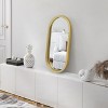 Americanflat 12x24 Gold Oval Mirror - Framed Oval Bathroom Mirror, Living Room, Bedroom - Oval Vanity Mirror with Vertical Mount - 3 of 4