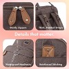 Dikaslon Diaper Bag Backpack with Portable Changing Pad, Pacifier Case and Stroller Straps, - 2 of 4
