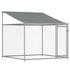 vidaXL Dog Cage Grey Galvanized Steel 6.6 x 6.6 x 6.6 ft Durable - 4 of 4