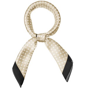 INSPIRE CHIC Women's Polka Dot Square Neckerchief Headband 27.56*27.56 inches(L*W) - 1 of 4