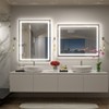 Apmir Super Bright Front & Back LED Lighted Anti-Fog Tempered Glass Bathroom/Vanity Mirror with ETL & 3-Year Warranty - 4 of 4
