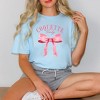 Simply Sage Market Women's Coquette Girly Short Sleeve Garment Dyed Tee - 2 of 2