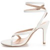 Journee Collection Womens Waverlee Open Toe High Stiletto Pumps White 11 - 2 of 4
