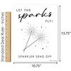 Big Dot of Happiness Sparkler Send Off Yard Sign with Stakes for Outdoor Wedding Decor, Small 1-Piece Lawn Decoration - 3 of 4