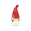 HomeRoots 5" Red Gold And White Cast Iron Christmas Santa Gnome Figurine - 4 of 4