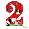 Big Dot of Happiness 2nd Birthday Farm Animals - Shaped Fill-in Invites - Barnyard Second Birthday Party Invitation Cards with Envelopes - Set of 12 - 2 of 4