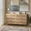 Dexmalle Natural Rattan Storage Cabinet,Living Room/Bedroom - 4 of 4