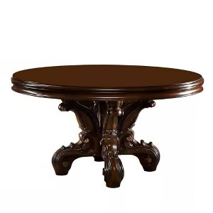 Versailles 60" Dining Tables Cherry - Acme Furniture: Antique Finish, Nailhead Trim, No Assembly Required - 1 of 4