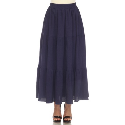 Women's Pleated Tiered Maxi Skirt : Target
