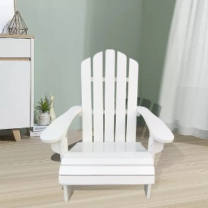 Whisen Adirondack Chair, Populus Hardwood, Sturdy & Comfortable, Easy Assembly for Patio/Garden - 1 of 4
