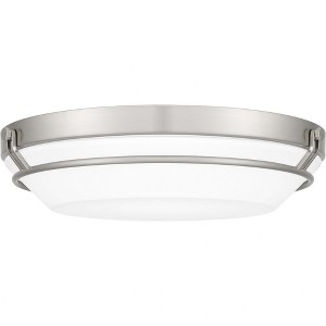 Quoizel Lighting Dunbar 1 - Light Flush Mount in  Brushed Nickel - 1 of 4