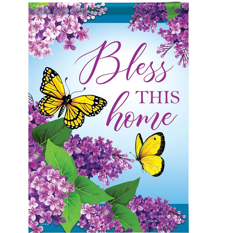 Collections Etc Bless this Home Double-Sided Garden Flag, 18"H, 1 of 3