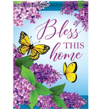 Collections Etc Bless this Home Double-Sided Garden Flag, 18"H