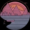 Men's Design By Humans The Mountains Are Calling By Thepapercrane T-Shirt - 2 of 4
