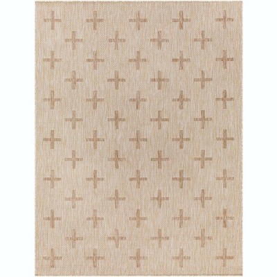 Mark & Day Kiron Rectangle Woven Indoor and Outdoor Area Rugs Brown
