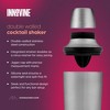 Innovine Double Walled Stainless Steel Cocktail Shaker, Includes Citrus Reamer, Jigger Cap, and Built-in Strainer, Home Bar Accessories, Set of 1 - 2 of 4