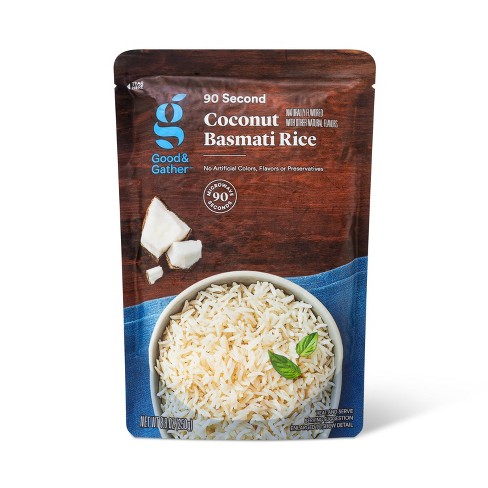 90 Second Coconut Basmati Rice Microwavable Pouch - 8.8oz - Good ...