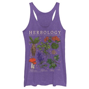 Women's Harry Potter Hogwarts Herbology Racerback Tank Top - 1 of 4