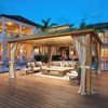 EROMMY 12 Ft. W x 10 Ft. D Aluminum Patio Gazebo - 3 of 4