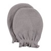 Hudson Baby Infant Boys Cotton Scratch Mittens, Forest, 0-6 Months - 4 of 4