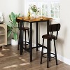 Hooseng Dining Room Table and Chairs Set for 2, Kitchen Table and Chairs Set with MDF Tabletop & 2 PU Leather Chairs for Apartment - 3 of 4