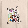 Women's - Disney - Original Influencers Lightweight French Terry Wide Neck Long Sleeve Shirt - 2 of 4
