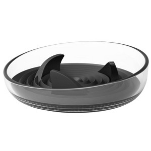Pet Life Cirlicue Shark Fin Shaped Modern Slow Feeding Pet Bowl - 1 of 3