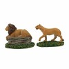 Department 56 Villages 2.25 In Zoological Garden's Lions , Lion Lioness Wildlife (2PC) - 3 of 3