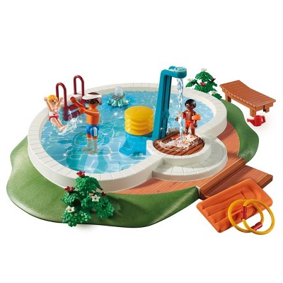 playmobil swimming pool with shower