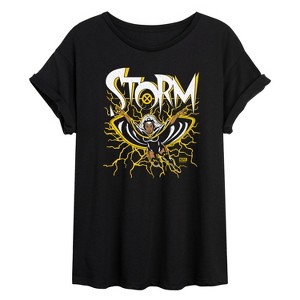 Women's - Marvel - X-Men Storm Lightning Oversized Graphic T-Shirt - 1 of 4