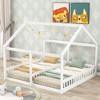 Whisen Morden Design Twin Size Wooden House Platform Beds with 2 Shared Beds - 2 of 4
