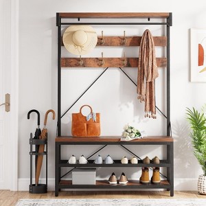 GustoWave 3-Tier Coat Rack Storage Shelf for Apartments - 1 of 4