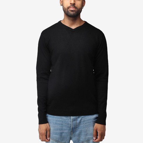 X Ray Men's Slim Fit Pullover V-neck Sweater, Sweater For Men Fall Winter  (available In Big & Tall) In Black Size 5x Large : Target