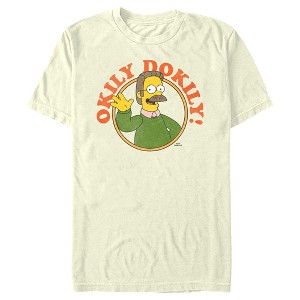 Men's The Simpsons Ned Flanders Okily Dokily Neighbor T-Shirt - 1 of 4