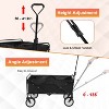 BestMassage Folding Wagon Cart Collapsible Wagon Cart  for Garden Camping Beach Shopping - 3 of 4