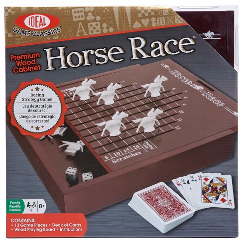 Games The Wood Race Racing Horse Classic Board Game Dice Set