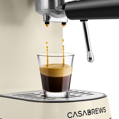 Casabrews Yellow 20-Bar Espresso Machine with Steam Wand