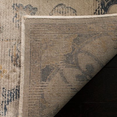 Elysian Light Blue Vintage Viscose Area Rug - 3'3" x 4'7"