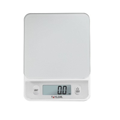 Taylor Digital Kitchen Glass Top 11lb Food Scale Silver_5