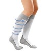 JOBST 7528903 Sport Knee High 15-20 mmHg Compression Socks, White/Grey, X-Large - 3 of 3