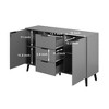 MAYEERTY Wooden Tall 4 Drawer Dresser with Metal Legs & Anti-Tipping Device for Bedroom/Living Room - 4 of 4