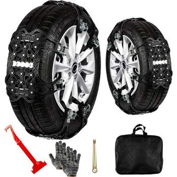 Zone Tech Car Snow Chains 6 Pack Durable Anti Skid Tire Chains