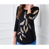 Women's Printed Shirttail Top - Karen Kane - 2 of 2