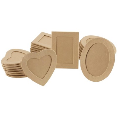 Creativity Street Papier-Mache Frame Classroom Pack, Assorted Sizes, Brown, Set of 24