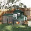 83" Wooden Outdoor Backyard Chicken Coop Fence Rabbit Bunny Hutch House with Covered Run and Nesting Box - 2 of 4