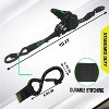 ATTOP 4-Pack Self-Retracting Ratchet Straps | 1" x 10 FT Auto Tie-Downs, 1,500 LBS Break Strength w/ Coated S-Hooks for Truck, Trailer, UTV Cargo - 4 of 4