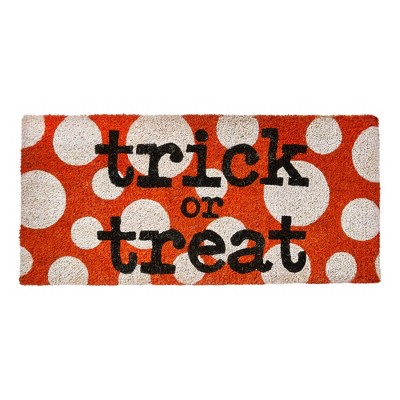 tagltd Halloween Trick Treat Est Rubber Backed Mat Decor Decoration