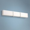 Minka Lavery Modern Wall Light Chrome Hardwired 30" Fixture Light Bar LED Mitered White Glass for Bathroom Vanity Living Room - 2 of 2