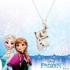 Disney Frozen Olaf The Snowman Fine Silver Plated Pendant Necklace, 16 + 2" - 4 of 4