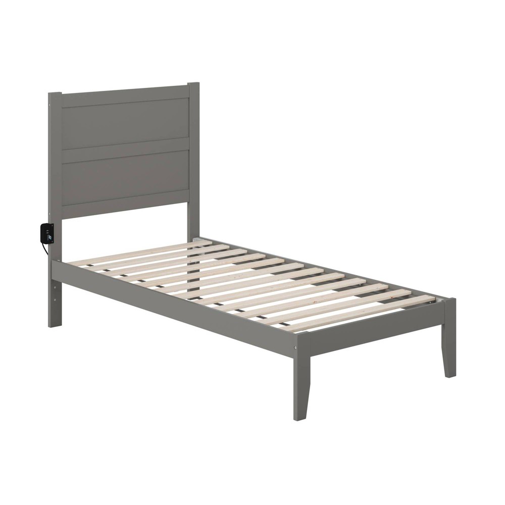 Photos - Bed Frame AFI Twin Noho Bed Gray  